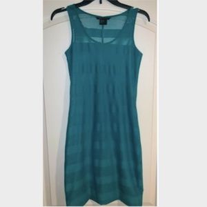 Armani Exchange MESH STRIPE DRESS